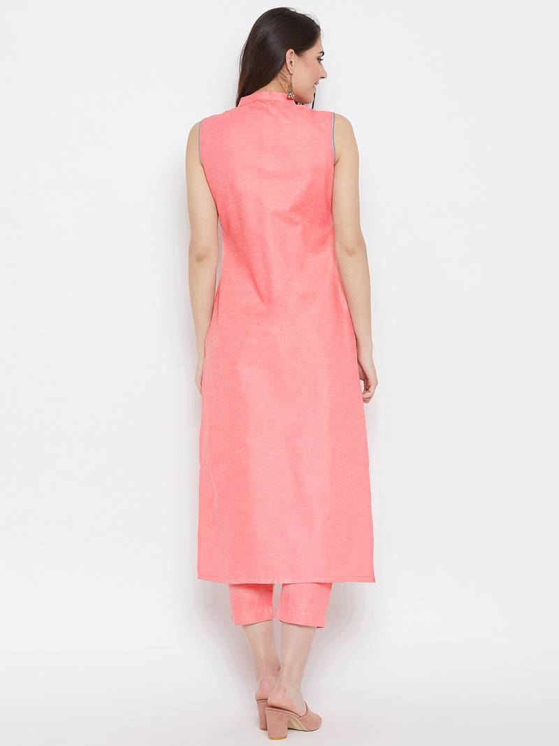 Women Embroidered Kurta Pant Set