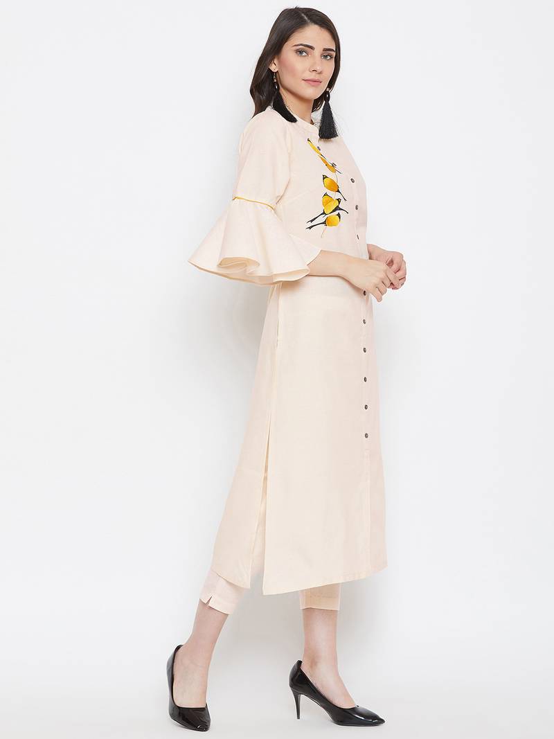 Women Embroidered Kurta Pant Set