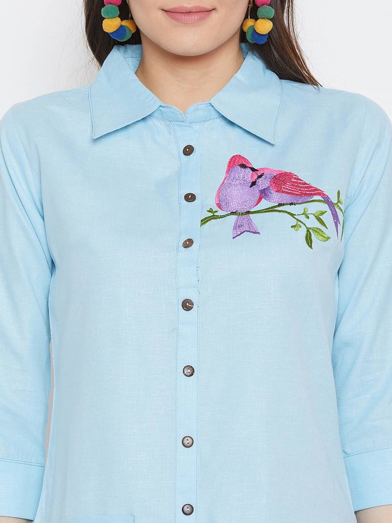 Women Embroidered Kurta Pant Set