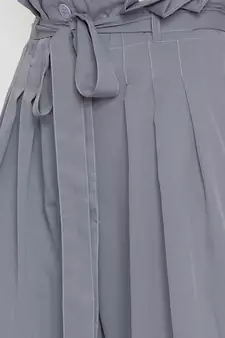 Women Grey Pleated Trouser