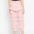 Women Peach Long Layered Ruffle Trouser