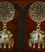 Designer Oxidised Silver  Jhumkas for Wedding