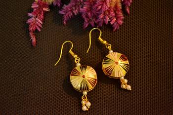 Designer Meenakari Work Dangler Drop Earrings 3