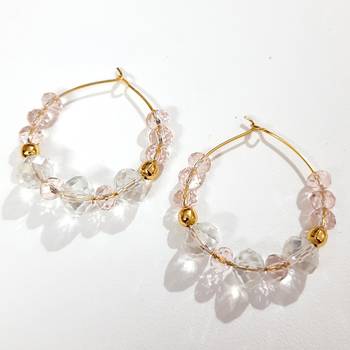 White crystal hoops 1