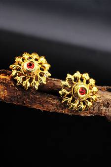 antique gold AlloyEarrings