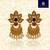 Green pearl earrings
