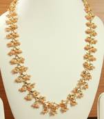 Beige crystal necklaces