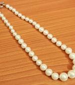 White pearl necklaces