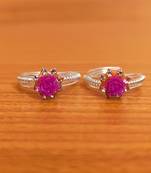 Pink toe-rings