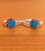 Turquoise toe-rings