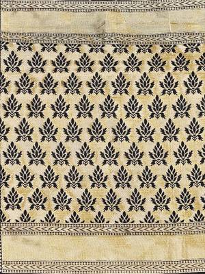 Mehrang Black Woven Banarasi Silk Saree with Blouse  4