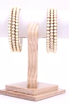 White bangles-and-bracelets
