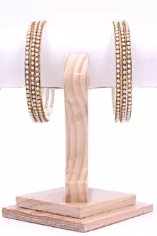 White bangles-and-bracelets