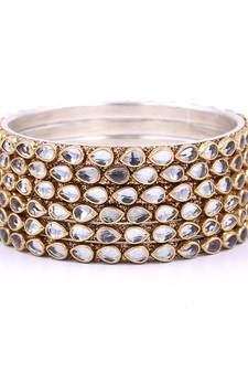 White bangles-and-bracelets