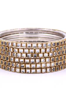 White bangles-and-bracelets