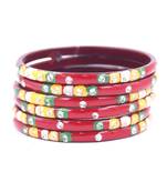 Red bangles-and-bracelets