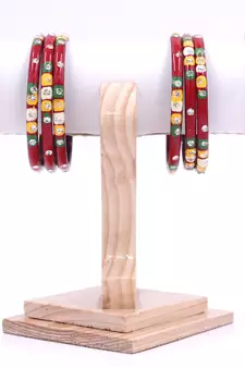 Red bangles-and-bracelets