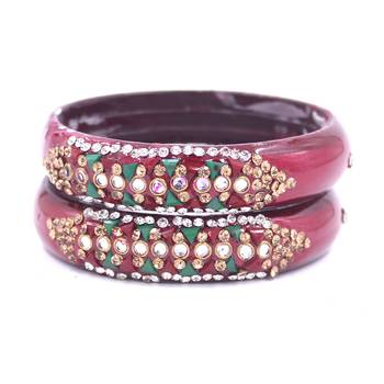 Maroon bangles-and-bracelets 1