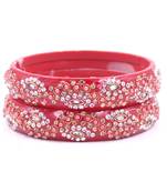 Red bangles-and-bracelets