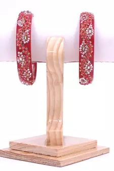 Red bangles-and-bracelets