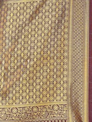 Mehrang Purple Woven Banarasi Silk Saree with Blouse 5