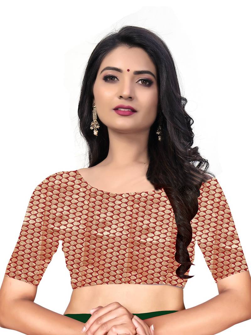 Mehrang Green Vichitra Silk Blend Saree With Blouse