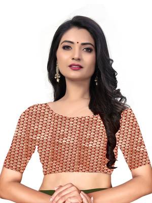 Mehrang Mehendi Vichitra Silk Saree with Blouse 5