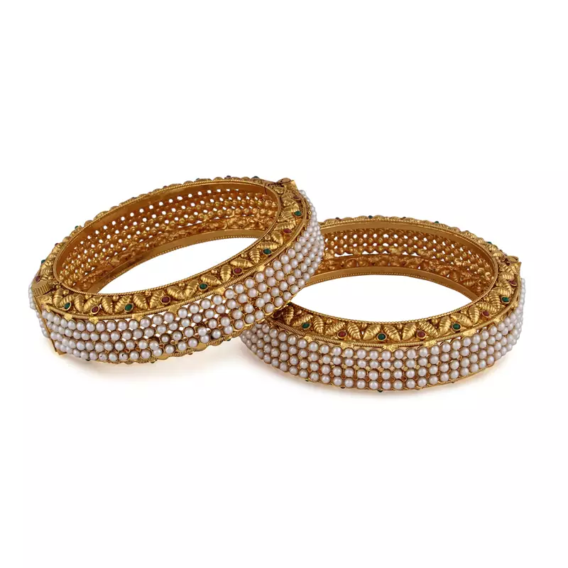 Elegant Gold plated antique bangle