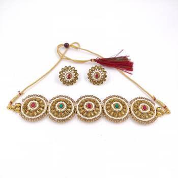 Gold crystal chokers 2