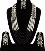 Black crystal necklace-sets