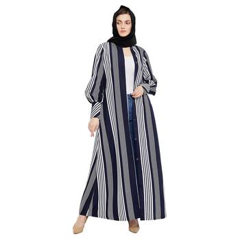 Multicolor plain crepe abaya 1