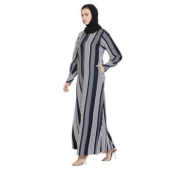 Multicolor plain crepe abaya 3