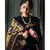 Stunning resham silk jamdani saree in black with all over multi colour floral work