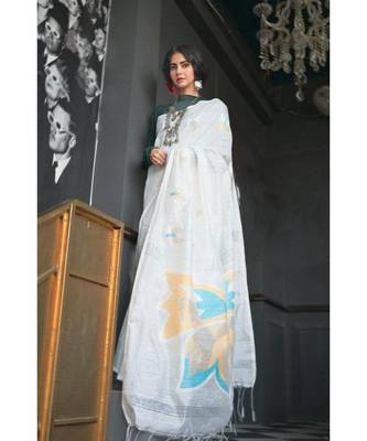 Parwaaz  Linen Silk Jamdani 1