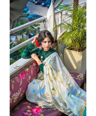 Parwaaz  Linen Silk Jamdani 2