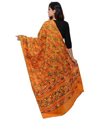 Hand embroidered kutch work designer multicolour dupatta 2