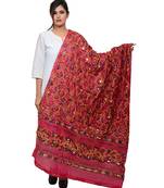 Hand embroidered kutch work designer multicolour dupatta