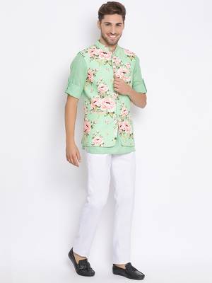 3Pc Kurta Waistcoat Trouser 3