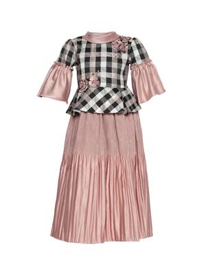 polyester printed kids-girl-gowns 2