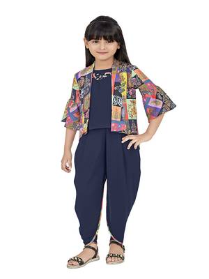 polyester plain kids-frocks 1