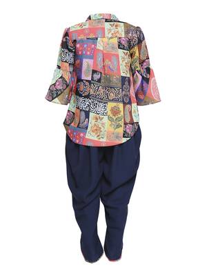 polyester plain kids-frocks 3