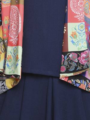 polyester plain kids-frocks 4