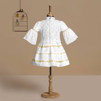 polyester plain kids-frocks 3