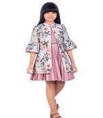 satin plain kids-frocks