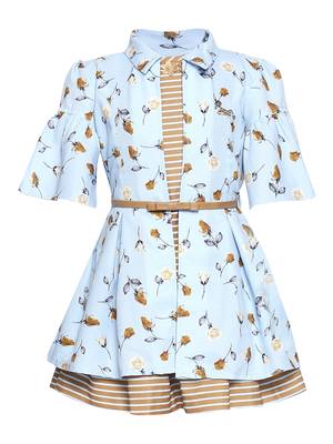 polyester printed kids-frocks 2