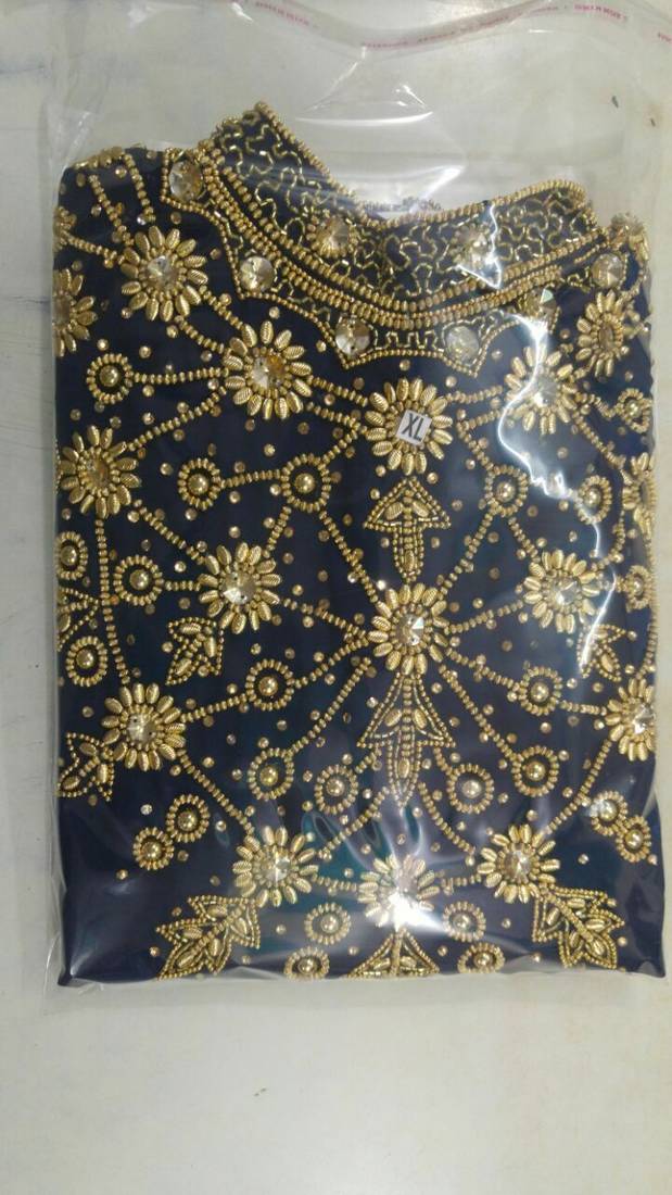 Red Georgette Embroidery Islamic Kaftans