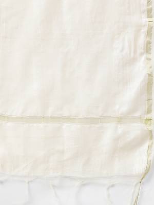 Juniper Ivory Rayon Printed Straight Kurta Dupatta Set with Rubber-band 5