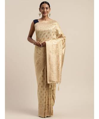 CHIKU jacquard sarees 1