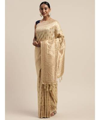 CHIKU jacquard sarees 2