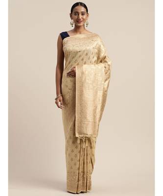 CHIKU jacquard sarees 3